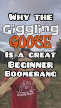 Load and play video in Gallery viewer, *Pre-Order* Giggling Goose Boomerang - Right Handed
