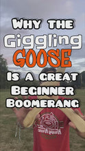 Load and play video in Gallery viewer, *Pre-Order* Giggling Goose Boomerang - Left Handed
